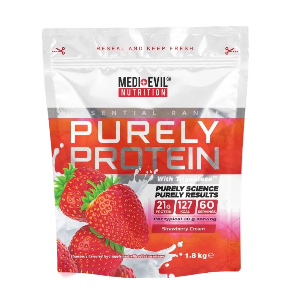 Purely Protein Strawberry Cream - Strawberry Cream flavor protein powder by Medi-Evil