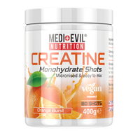 Medi Evil Nutrition Micronised Creatine Monohydrate Powder 400g Orange Burst 80 shots 