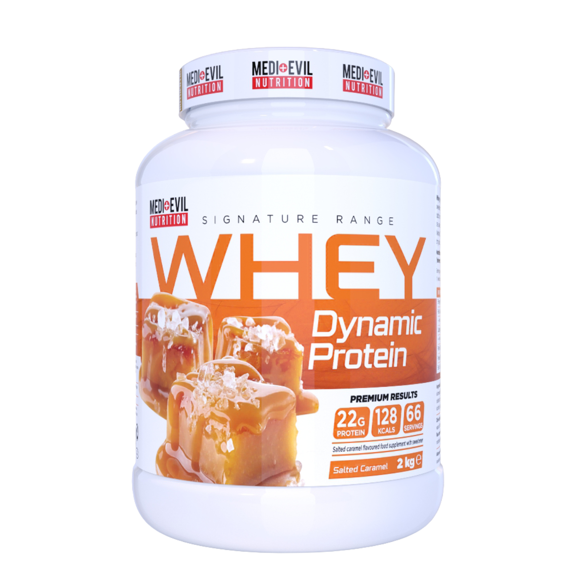 Whey Dynamic Protein Salted Caramel - Salted Caramel flavor protein powder by Medi-Evil