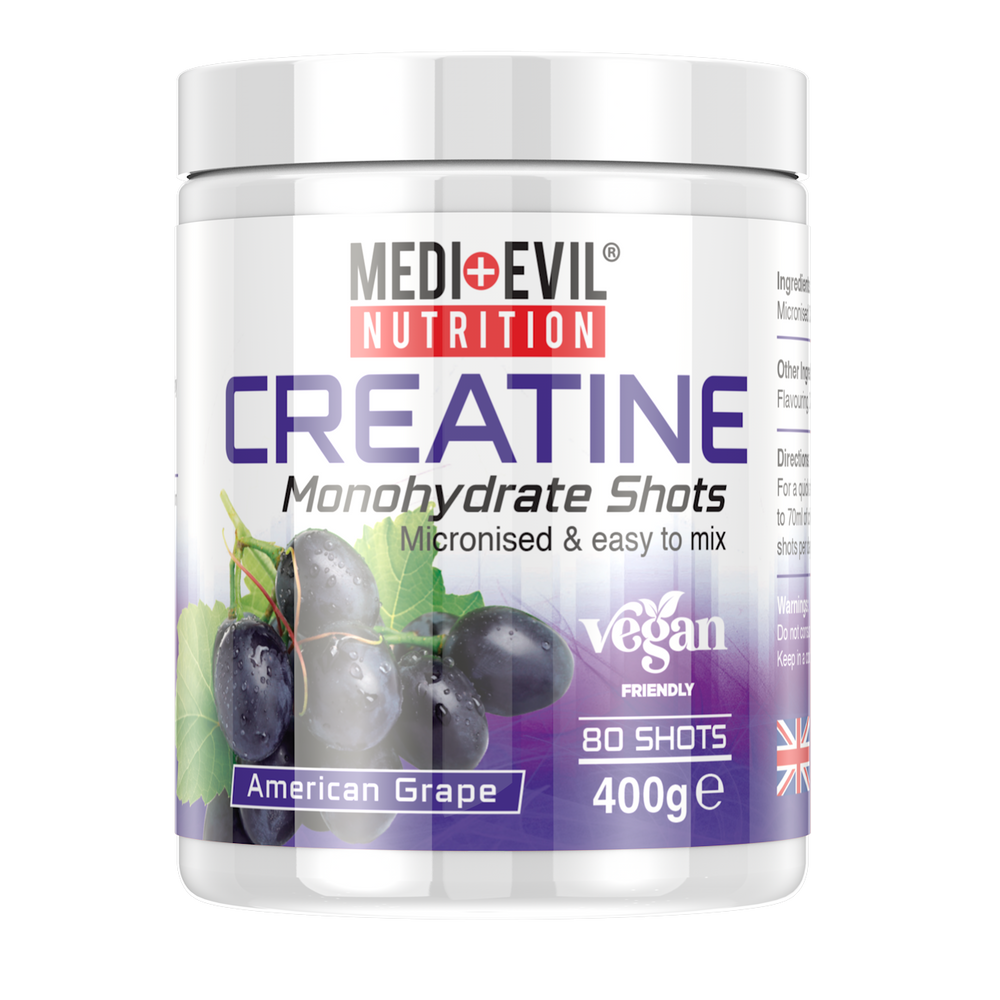 Creatine Monohydrate Shots 400g Medi Evil Nutrition
